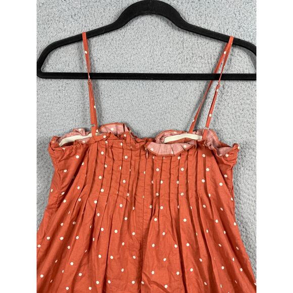 Madewell Womens Size 2 Pintuck Cami Dress Polka Dot - Picture 6 of 10